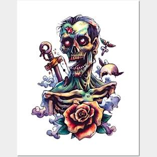 Zombie Sailor, Zombie Apocalypse, Scary, Halloween Posters and Art